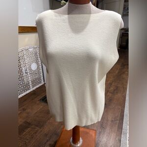 Eileen Fisher Cream Wool Top